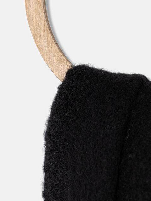 Karl Lagerfeld Jeans szalik kolor czarny gładki A4W33101 - zdjęcie produktu nr 2