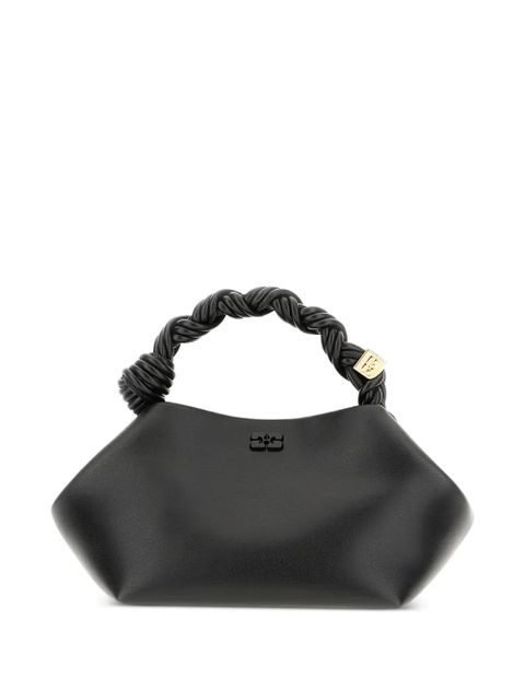 GANNI small Bou twisted-handle tote bag - Black - zdjęcie produktu nr 1