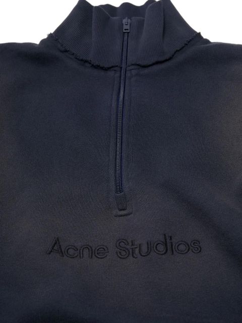 Acne Studios logo-embroidered sweatshirt - Blue