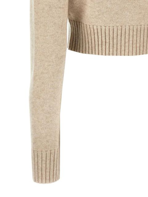 Max Mara boat-neck cuffed-sleeve sweater - Neutrals