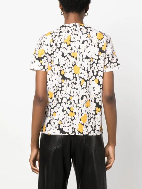 Lanvin Overprinted cotton T-shirt - Neutrals