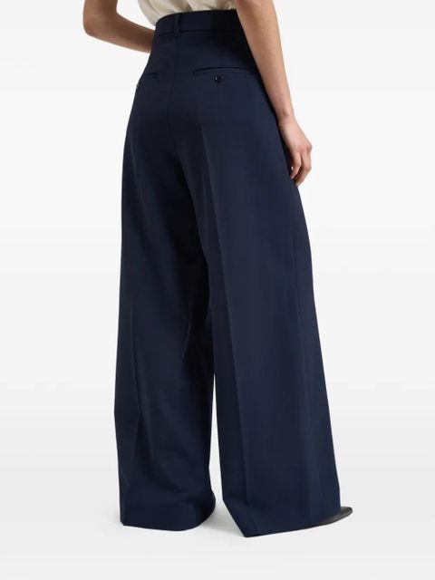 Weekend Max Mara high-rise wide-leg trousers - Blue