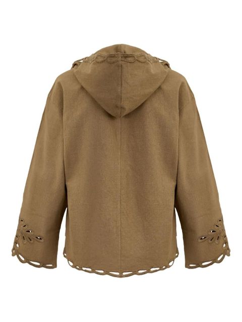 MARANT ÉTOILE Solvi cotton top - Brown - zdjęcie produktu nr 2