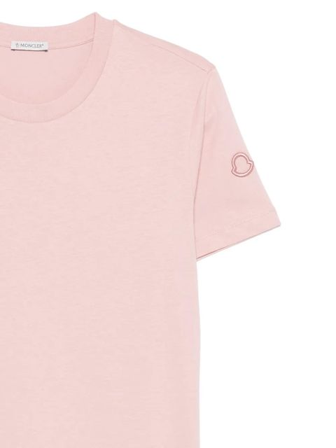 Moncler logo-patch T-shirt - Pink