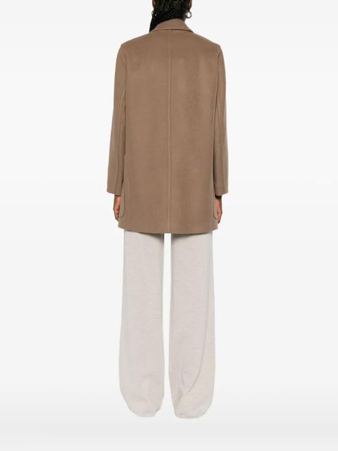 Max Mara double-breasted patch-pocket coat - Brown