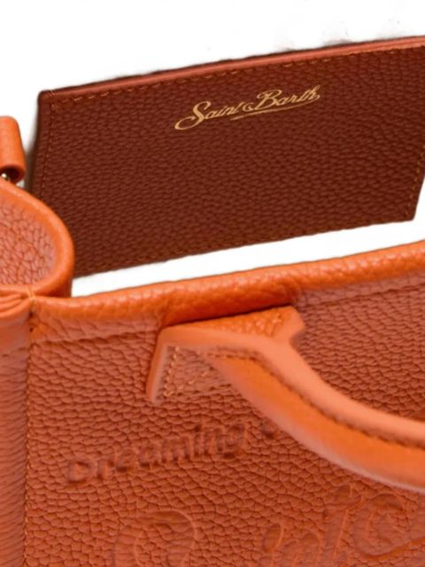 MC2 Saint Barth mini embossed-logo tote bag - Orange - zdjęcie produktu nr 2