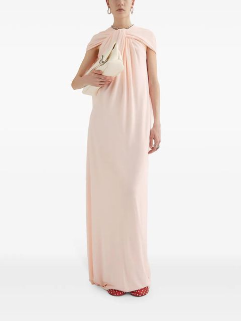 Jil Sander draped maxi dress - Neutrals
