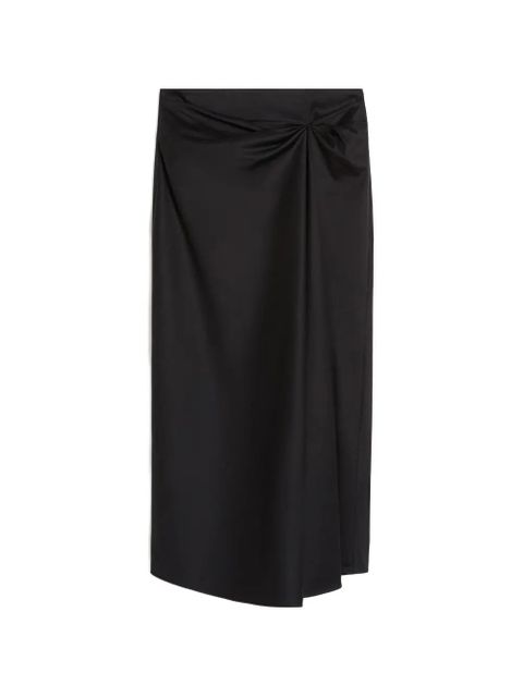 Max Mara knot-detail midi skirt - Black - zdjęcie produktu nr 1