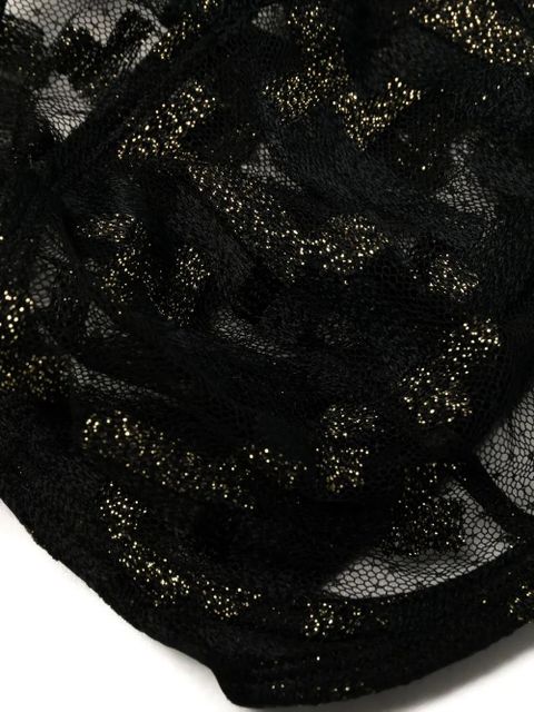 ERES semi-sheer lace bra - Black