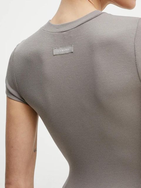 La Mania t-shirt damski kolor beżowy FIRST.2