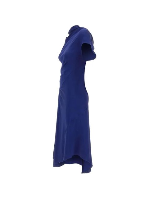 Victoria Beckham twist asymmetric dress - Blue