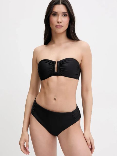 Dkny dwuczęściowy strój kąpielowy kolor czarny lekko usztywniona miseczka DIESS106