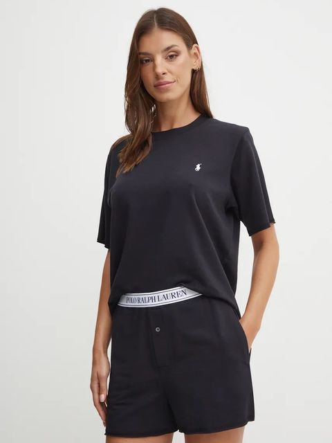 Polo Ralph Lauren piżama damska kolor czarny