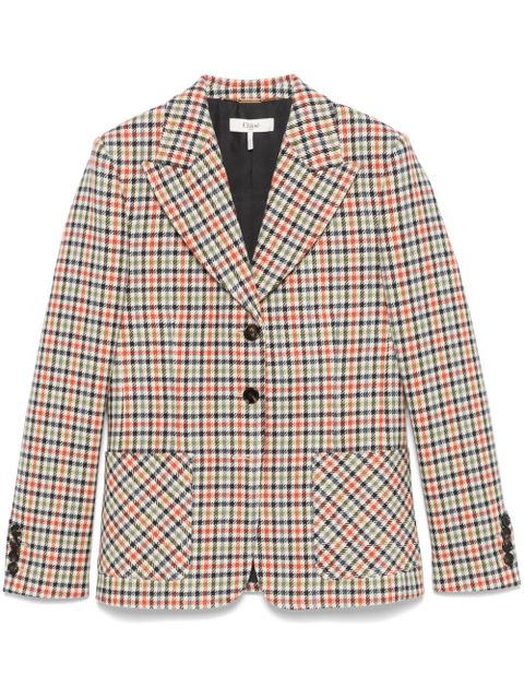Chloé checked tailored blazer - Neutrals - zdjęcie produktu nr 1