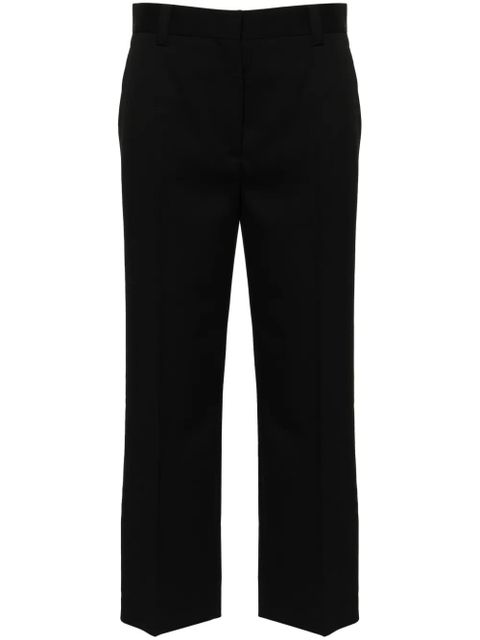 Miu Miu grain de poudre cropped trousers - Black