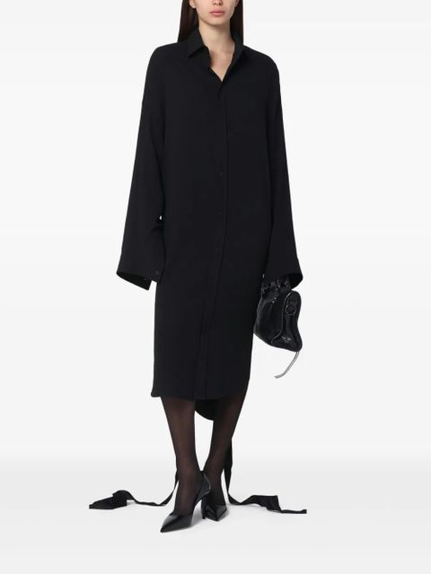 Balenciaga lace-up back dress - Black