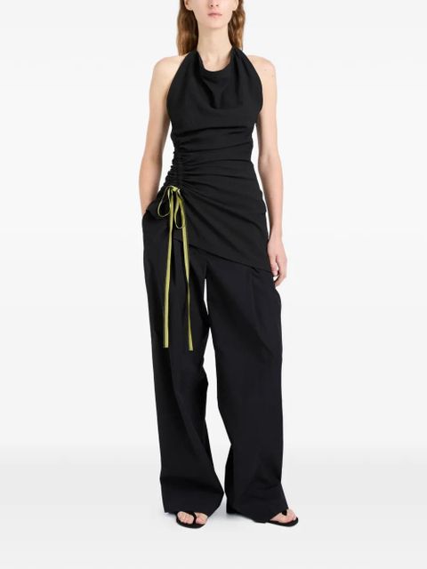 Proenza Schouler Melia ruched-detail top - Black - zdjęcie produktu nr 2