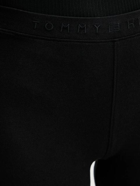 Tommy Hilfiger legginsy damskie kolor czarny gładkie UW0UW06242