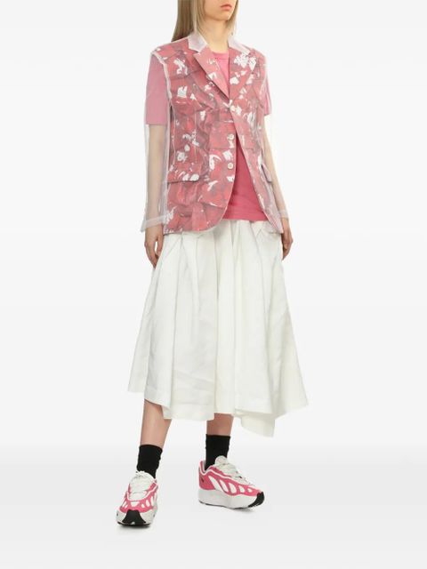 Comme Des Garçons printed sheer blazer - White - zdjęcie produktu nr 2