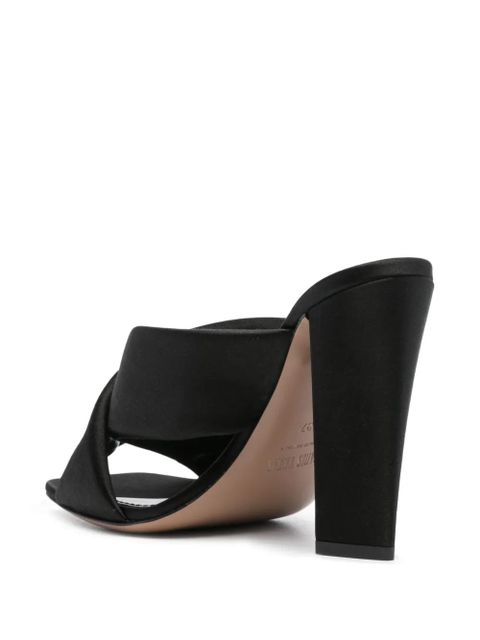 Paris Texas 110mm satin sandals - Black