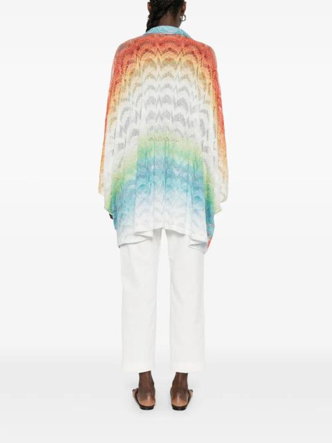 Missoni V-neck patterned beach cover-up - Orange