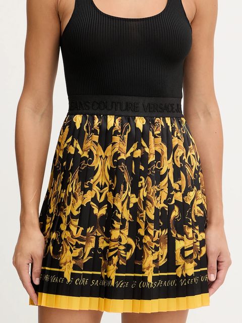 Versace Jeans Couture spódnica kolor czarny mini prosta 79HAE8P0 NS723 - zdjęcie produktu nr 1