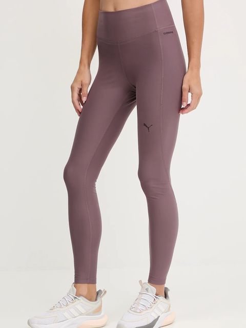 Puma legginsy treningowe kolor fioletowy gładkie 527452 - zdjęcie produktu nr 1