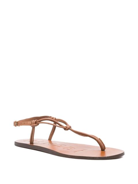 Manebi Canyon knotted leather thong sandals - Brown - zdjęcie produktu nr 2