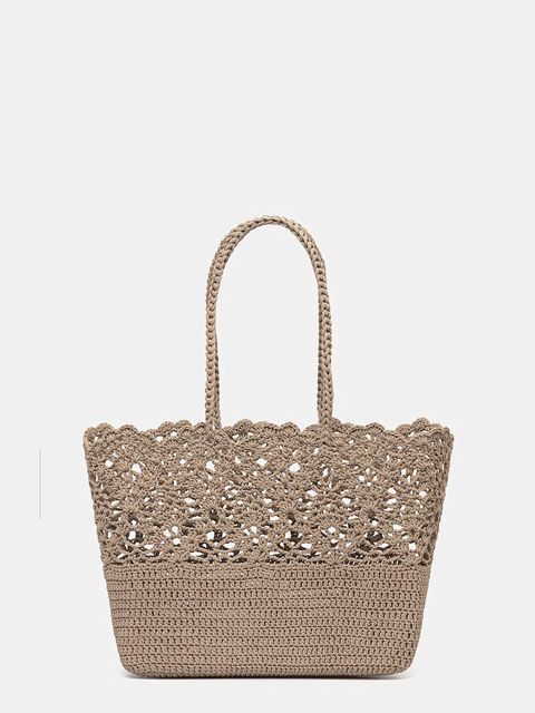 Answear.LAB kosz plażowy kolor brązowy