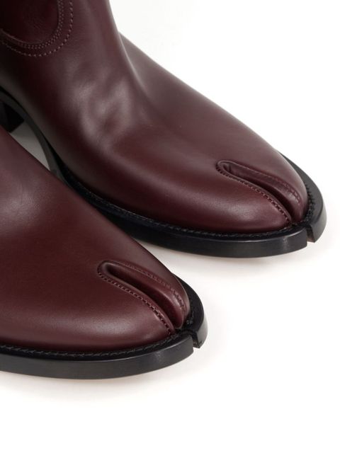 Maison Margiela Tabi Western 55mm leather boots - Red