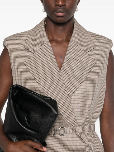 Jil Sander checked vest - Brown