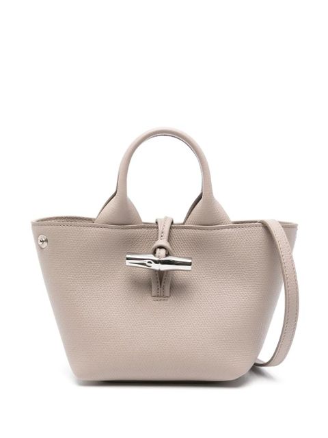 Longchamp Le Roseau XS leather tote bag - Neutrals - zdjęcie produktu nr 1