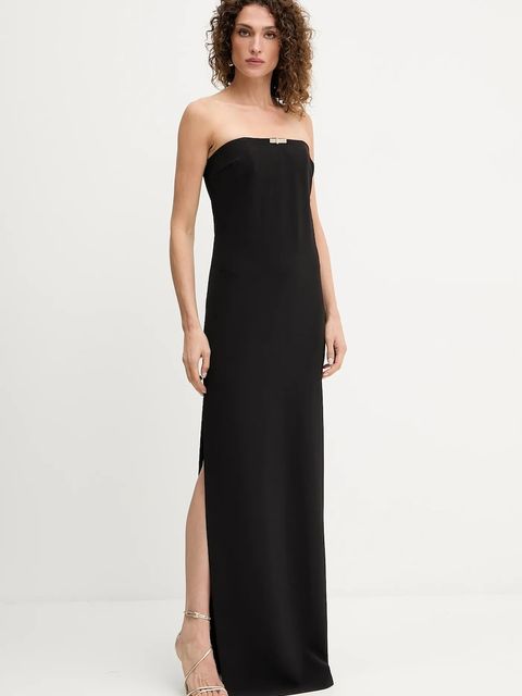 Elisabetta Franchi sukienka kolor czarny midi dopasowana AB84852E3 - zdjęcie produktu nr 1