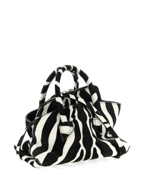 The Attico mini La Passeggiata double-handle tote bag - Black - zdjęcie produktu nr 2