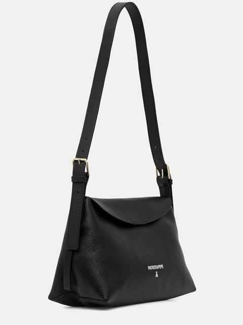 Patrizia Pepe torebka skórzana kolor czarny 8B0256 L148