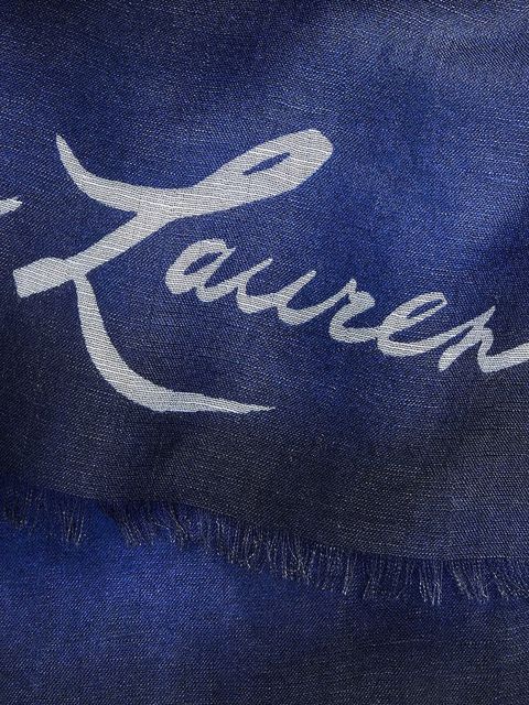 Lauren Ralph Lauren chusta damska kolor granatowy 454980727