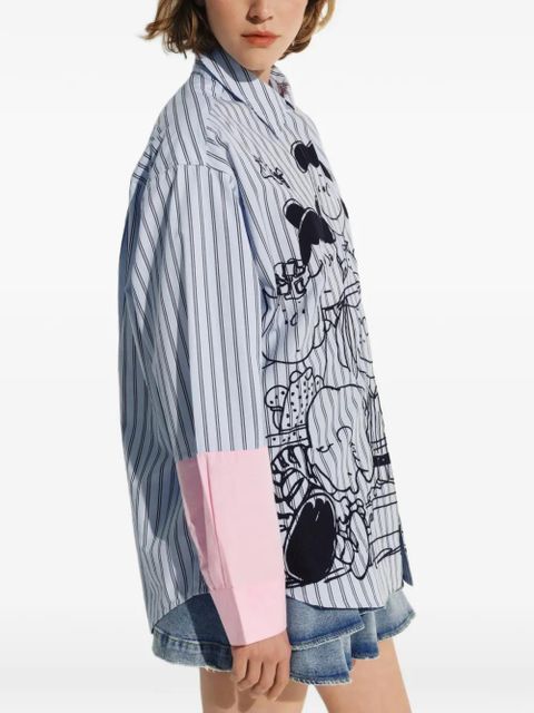 Essentiel Antwerp Peanuts™ embroidery striped shirt - Blue