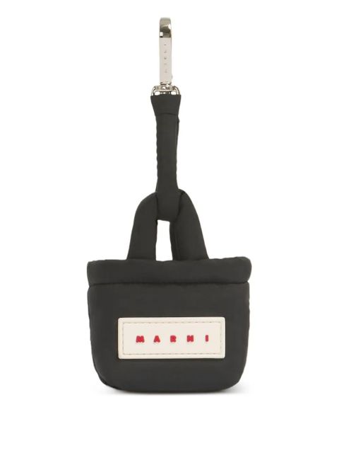 Marni puffed stitching keyring - Black - zdjęcie produktu nr 1