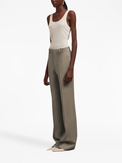AMI Paris wide-leg virgin-wool trousers - Neutrals - zdjęcie produktu nr 2