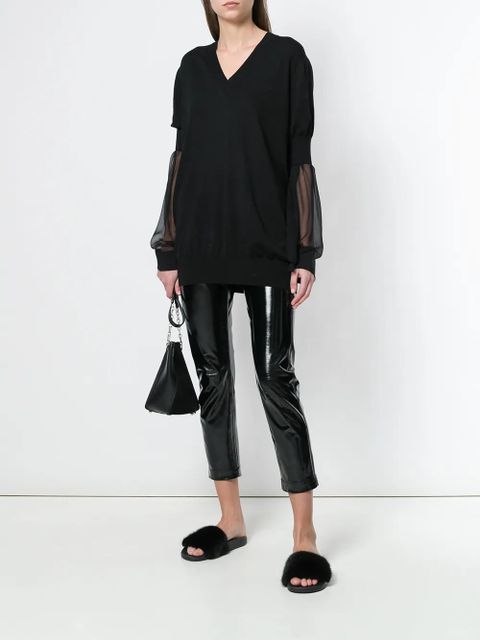 Givenchy deep v-neck top - Black - zdjęcie produktu nr 2