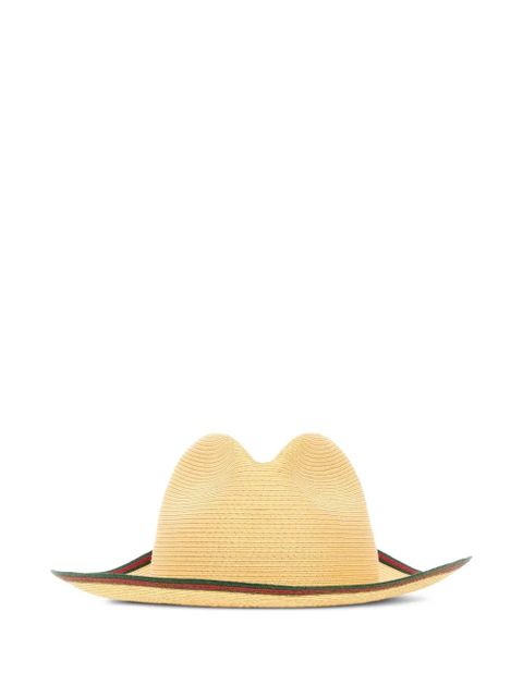 Gucci Web detail raffia sun hat - Neutrals - zdjęcie produktu nr 1