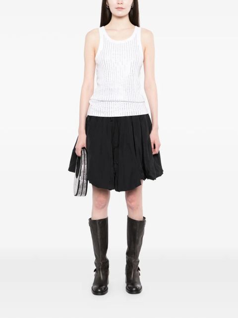 The Attico ruffled mini skirt - Black - zdjęcie produktu nr 2