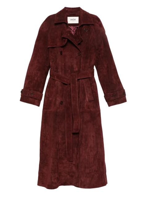 ducie Corrin suede trench coat - Red - zdjęcie produktu nr 1