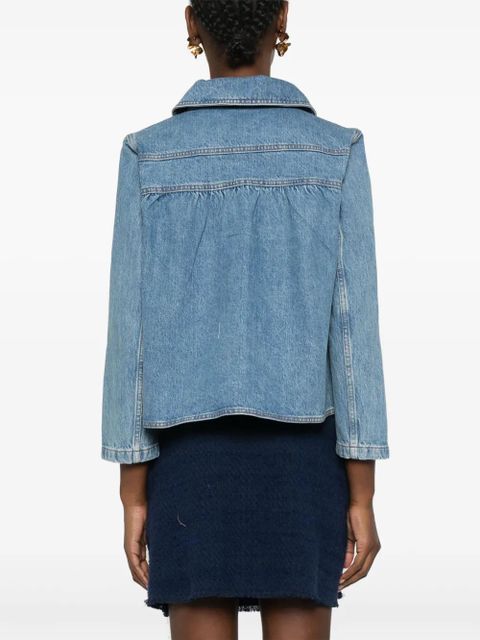 Ba&Sh Tiny denim jacket - Blue