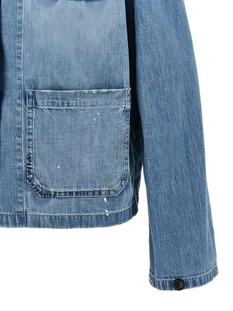 Maison Margiela button-up denim shirt - Blue - zdjęcie produktu nr 2