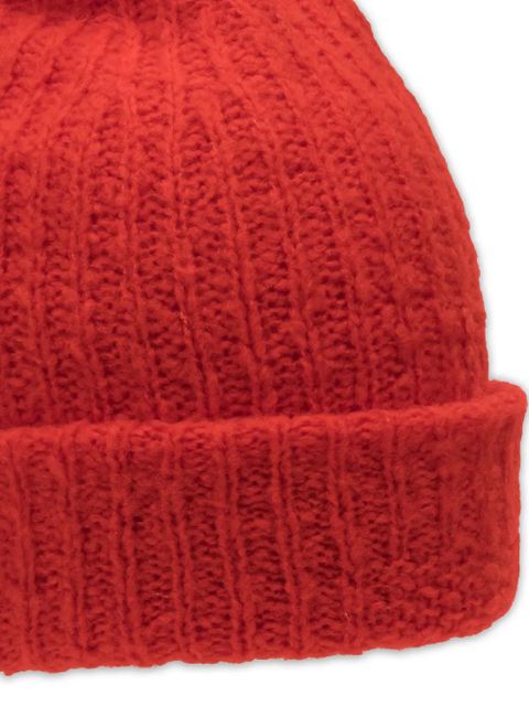 Guest In Residence ribbed turn-up beanie - Red