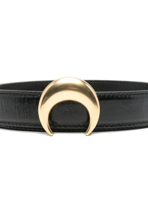 Marine Serre crescent-moon buckle belt - Black