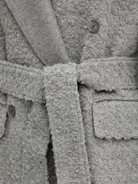 BOSS płaszcz z dodatkiem wełny kolor szary 50548338