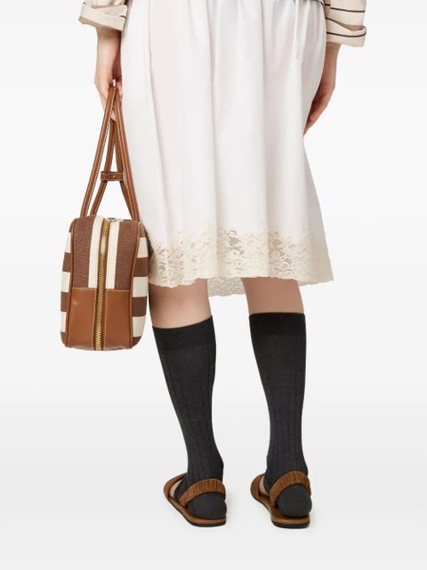 Miu Miu poplin skirt - White