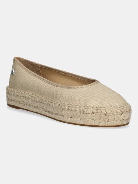 Lauren Ralph Lauren espadryle Luize Ballet kolor beżowy na koturnie 802959187008 - zdjęcie produktu nr 1